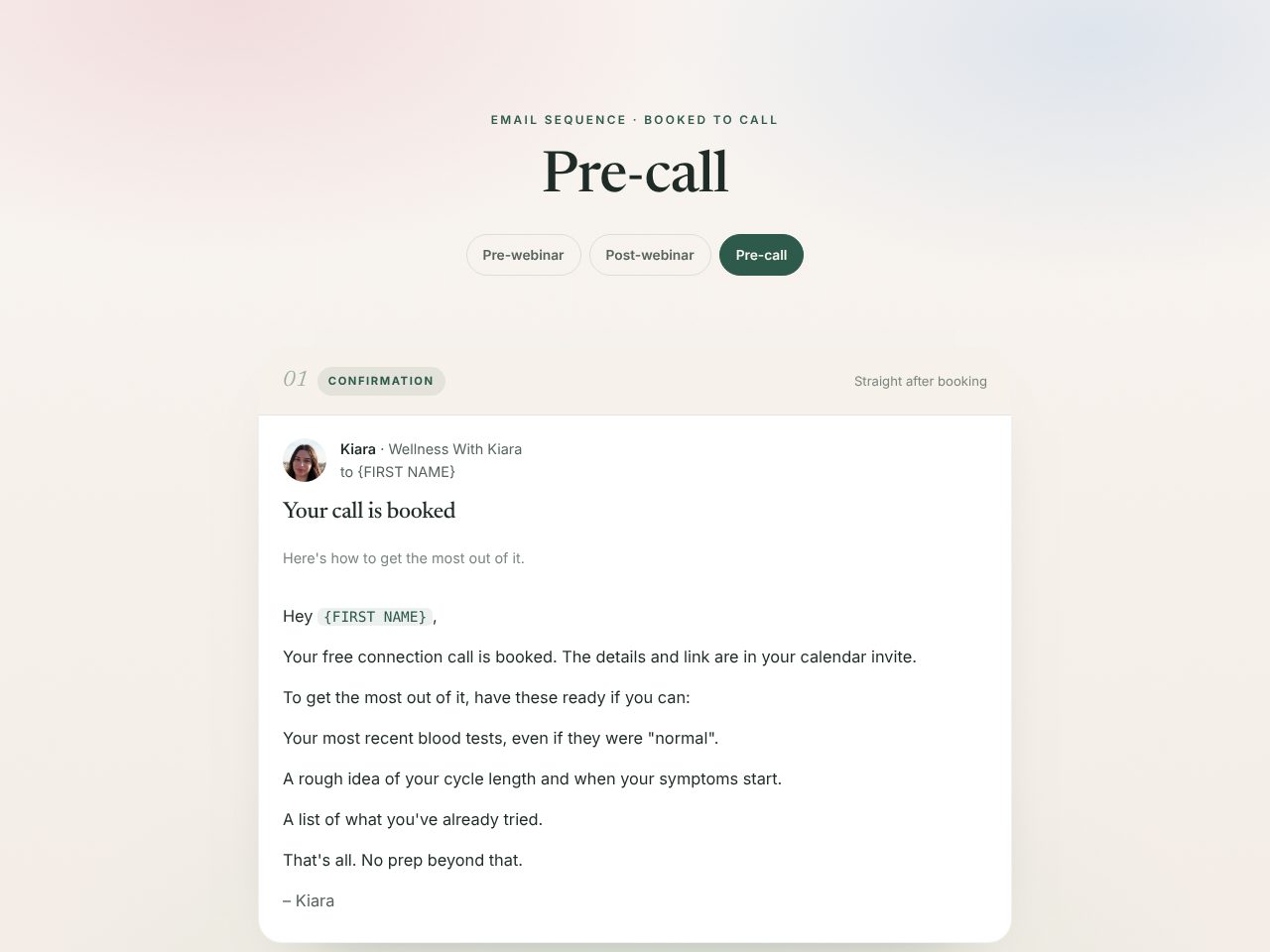 Pre-call preview