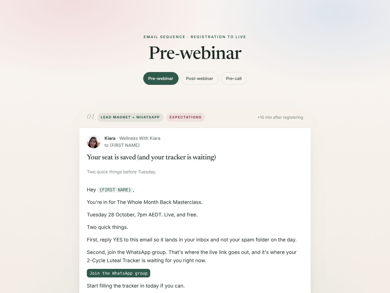 Pre-webinar preview